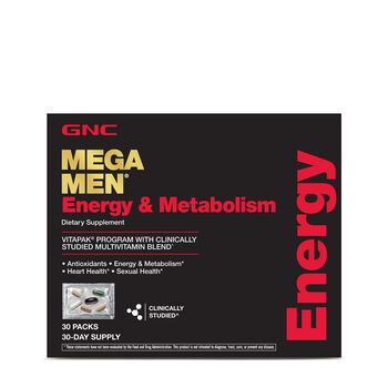 Energy &amp; Metabolism Vitapak&reg; Program &#40;30 Servings&#41;  | GNC